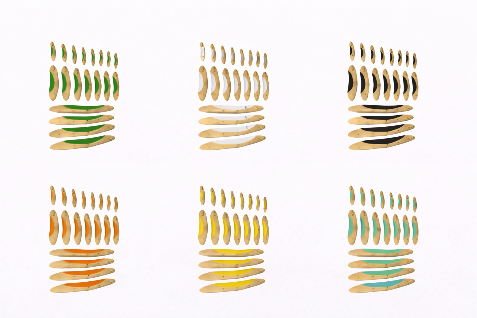 Set Complet 19 Leaves